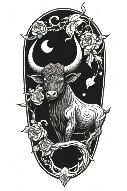 taurus pices tattoo design idea
