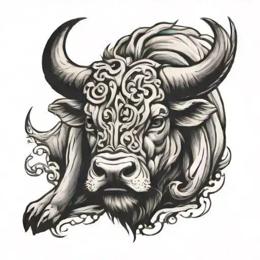 taurus tattoo design idea