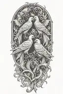 gemini two pheonix  tattoo design idea