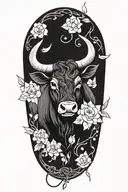 taurus pices tattoo design idea