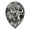 taurus pisces tattoo design idea