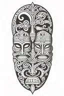 Gemini Tiki tattoo design idea