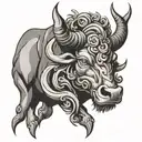 taurus tattoo design idea