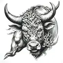 taurus tattoo design idea