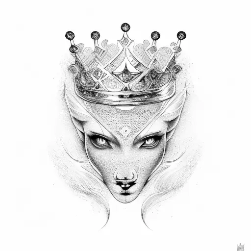 mila name with crown tattoo design idea