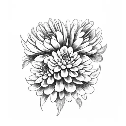 Chrysanthemum Japanese tattoo sleeve done at Bardadim Tattoo.