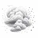 rain cloud tattoo design idea