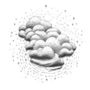 rain cloud tattoo design idea