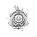 LSD molecule tattoo design idea