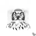 Red Tailed hawk tattoo design idea