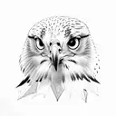 Red Tailed hawk tattoo design idea