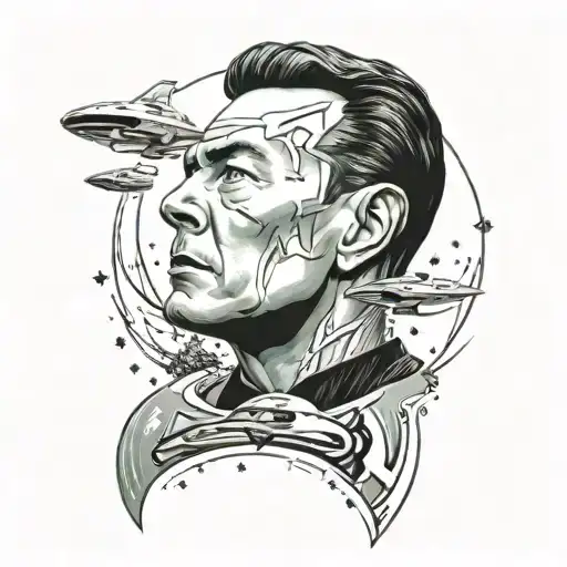 Star Trek boadly go gentle tattoo design idea
