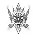 symbol of vulnerability and survival  tattoo design idea