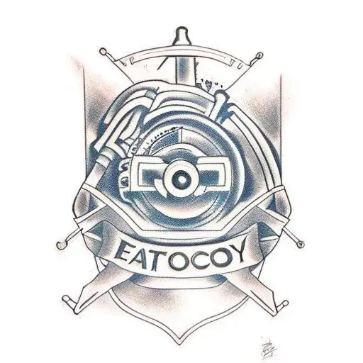 engine block tattoo design idea