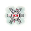 engine block tattoo design idea