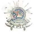 engine block tattoo design idea