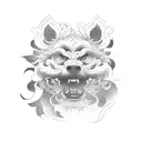 Foo Dog tattoo design idea