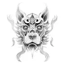 Foo Dog tattoo design idea