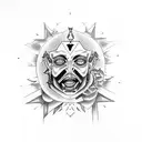 Third Eye illuminati slutty gangsta white girl evil nunn tattoo tattoo design idea