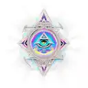illuminati third eye filigree  tattoo design idea