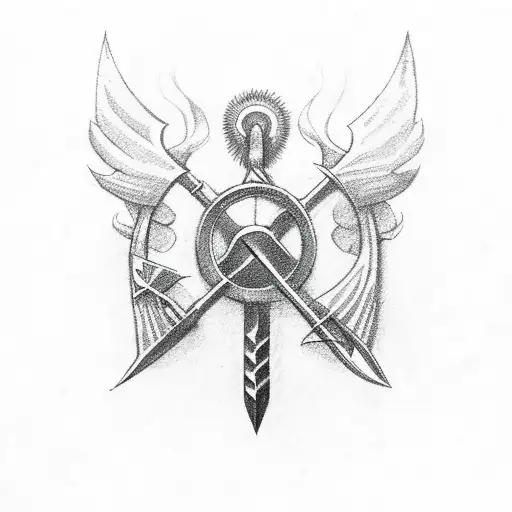 ukrainian Trident tattoo design idea