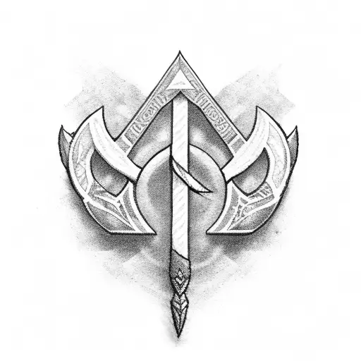 ukrainian Trident tattoo design idea