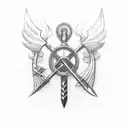 ukrainian Trident tattoo design idea
