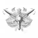 ukrainian Trident tattoo design idea