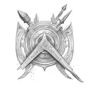 ukrainian Trident tattoo design idea