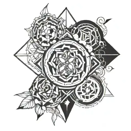 sacrifice, peace, and renewal consolation, remembrance and death deep and passionate love between two lover tattoo design idea