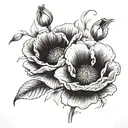 sacrifice, peace, and renewal consolation, remembrance and death deep and passionate love between two people poppy flowe tattoo design idea