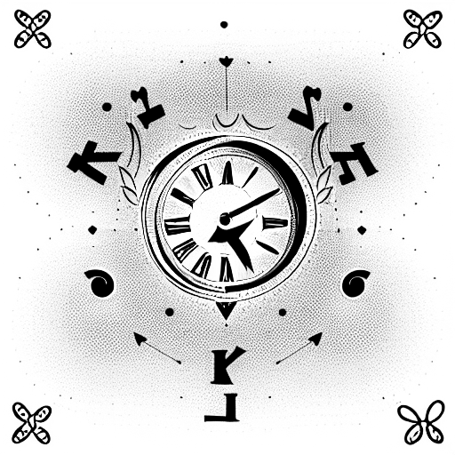 clock she asked me if I knew that yes meant I could have her heart, I said yes! tattoo design idea
