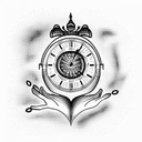 clock she asked me if I knew that yes meant I could have her heart, I said yes! tattoo design idea