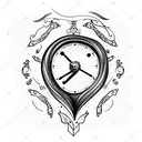 clock she asked me if I knew that yes meant I could have her heart, I said yes! tattoo design idea