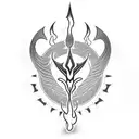 An ankh symbol with flames representing activism and passion tattoo design idea