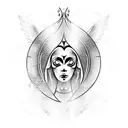 angel tattoo design idea