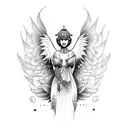 angel tattoo design idea