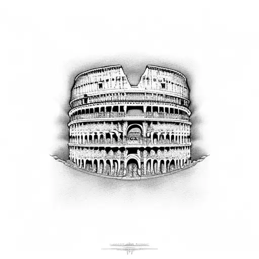 colosseum  tattoo design idea