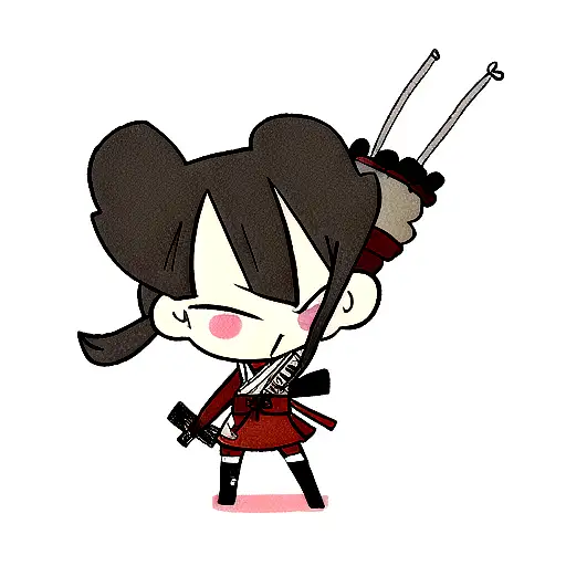 samurai shrimp gun  tattoo design idea