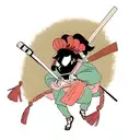 samurai shrimp gun  tattoo design idea