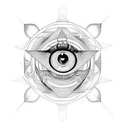 Evil Eye tattoo design idea