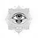 Evil Eye tattoo design idea