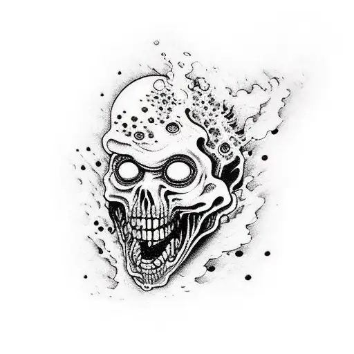 Sandman looking like a zombie  tattoo design idea