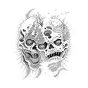 Sandman looking like a zombie  tattoo design idea