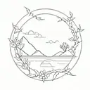 everything in life is a passing phase design tattoo design idea