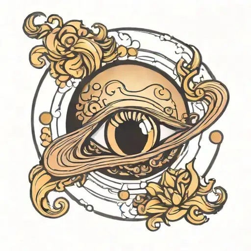 planet venus tattoo design idea