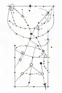 Sagittarius and Scorpio constellation tattoo design idea
