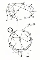 Sagittarius and Scorpio constellation tattoo design idea
