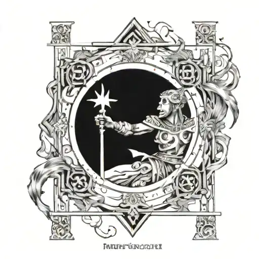 Tarot card, the fool tarot card tattoo design idea