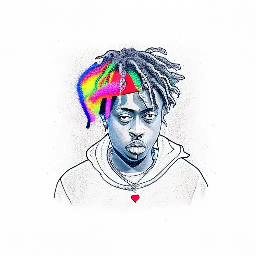 Juice Wrld 999 tattoo design idea